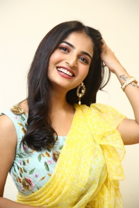 Actress Ananya Nagalla Yellow Saree Stills