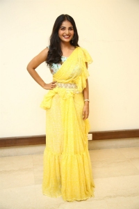 Actress Ananya Nagalla Yellow Saree Stills