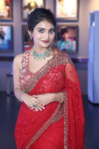 Pottel Movie Actress Ananya Nagalla Saree Stills