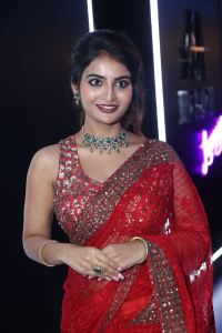 Pottel Movie Actress Ananya Nagalla Saree Stills