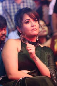 Anasuya New Saree Pics @ Pushpa 2 Pre Release