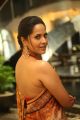 Actress Anasuya Saree Photos @ Rangasthalam Thank You Meet