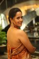 Actress Anasuya Saree Photos @ Rangasthalam Thank You Meet