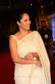 Actress Anasuya White Saree Images @ Zee Cine Awards Telugu 2018 Red Carpet