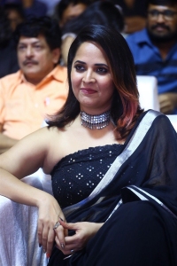 Khiladi Actress Anasuya Bharadwaj Black Saree Pics