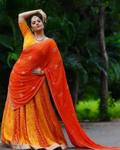 Anasuya New Saree Photoshoot Pics