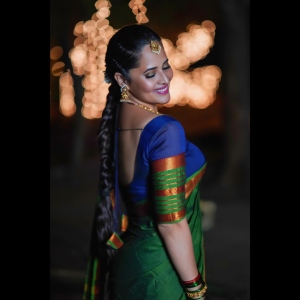 Anasuya New Saree Photoshoot Pics