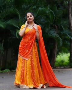 Anasuya New Saree Photoshoot Pics