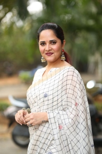 Razakar Movie Actress Anasuya New Saree Stills