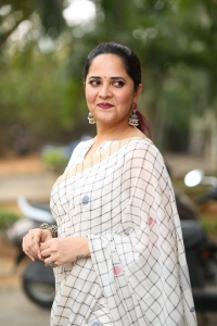 Razakar Movie Actress Anasuya New Saree Stills