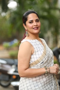 Razakar Movie Heroine Anasuya Bharadwaj New Saree Stills