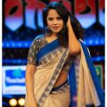 Actress Anasuya Saree Photoshoot Stills