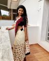 Actress Anicka Vikhraman Saree Hot Photoshoot Stills