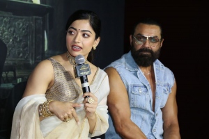 Rashmika Mandanna, Bobby Deol @ Animal Movie Press Meet Hyderabad Photos