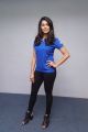Telugu Actress Anisha Ambrose in Blue T-Shirt Photos