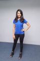 Beautiful Actress Anisha Ambrose Blue T-Shirt Photos