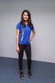 Telugu Actress Anisha Ambrose in Blue T-Shirt Photos