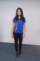 Actress Anisha Ambrose in Blue T-Shirt Photos