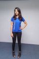 Actress Anisha Ambrose in Blue T-Shirt Photos