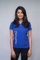 Telugu Actress Anisha Ambrose in Blue T-Shirt Photos
