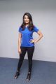 Actress Anisha Ambrose in Blue T-Shirt Photos