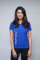 Actress Anisha Ambrose in Blue T-Shirt Photos