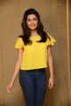 Actress Anisha Ambrose Pics in Yellow Top & Tight Blue Jeans Dress