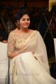 Beautiful Anjali in Designer White Saree at Geethanjali First Look Launch