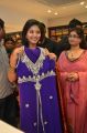 Actress Anjali Cute Silk Saree Photos at Woman's World Showroom Launch