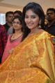 Actress Anjali Cute Silk Saree Photos at Woman's World Showroom Launch