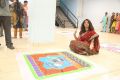 Actress Anjali participates in Rangoli competition, Hyderabad