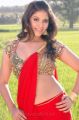 Anjali Hot Red Saree Stills in Kalakalappu