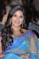 Actress Anjali Blue Saree Photos at SVSC Movie Audio Release