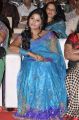 Actress Anjali Blue Saree Photos at SVSC Audio Release