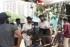 Sathyan Sooryan, Nilesh Krishna @ Annapoorani Movie Shooting Spot Images HD