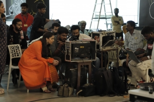 Nayanthara, Nilesh Krishna @ Annapoorani Movie Working Images HD