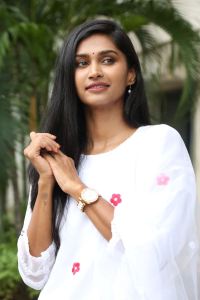 Actress Anoosha Krishna Stills @ Pekamedalu Movie Press Meet