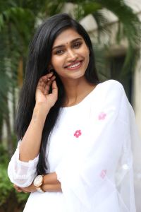 Actress Anoosha Krishna Stills @ Pekamedalu Movie Press Meet