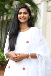 Actress Anoosha Krishna Stills @ Pekamedalu Movie Press Meet