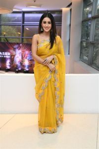 Actress Anshu Ambani Saree Pics @ Mazaaka Teaser Launch