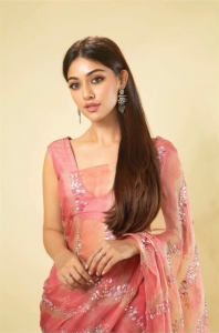 Actress Anu Emmanuel Saree Images @ Maha Samudram Pre Release