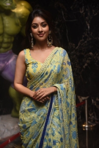 Actress Anu Emmanuel Saree Photos @ Maha Samudram Trailer Launch