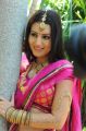 Telugu Actress Anu Smruthi Hot Stills in Dark Pink Saree