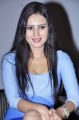 Actress Anu Smruthi in Super Hot Blue Dress at Ishta Sakhi Audio Release