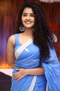 18 Pages Movie Heroine Anupama Parameswaran Saree Pics