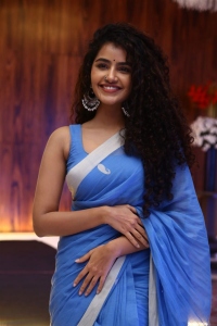 Actress Anupama Parameswaran Saree Pics @ 18 Pages Press Meet