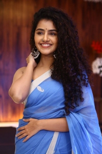 18 Pages Movie Actress Anupama Parameswaran Saree Pics