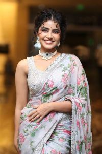 Eagle Movie Heroine Anupama Parameswaran Saree Photos