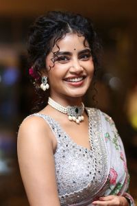 Eagle Movie Actress Anupama Parameswaran Saree Photos