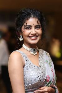 Eagle Movie Heroine Anupama Parameswaran Saree Photos